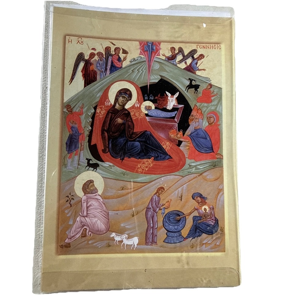 Nativity Of Christ Icon Orthodox Cards "through The Hand Of Fr. Anthony Salzman